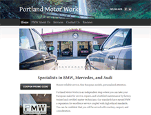 Tablet Screenshot of portlandmotorworks.com